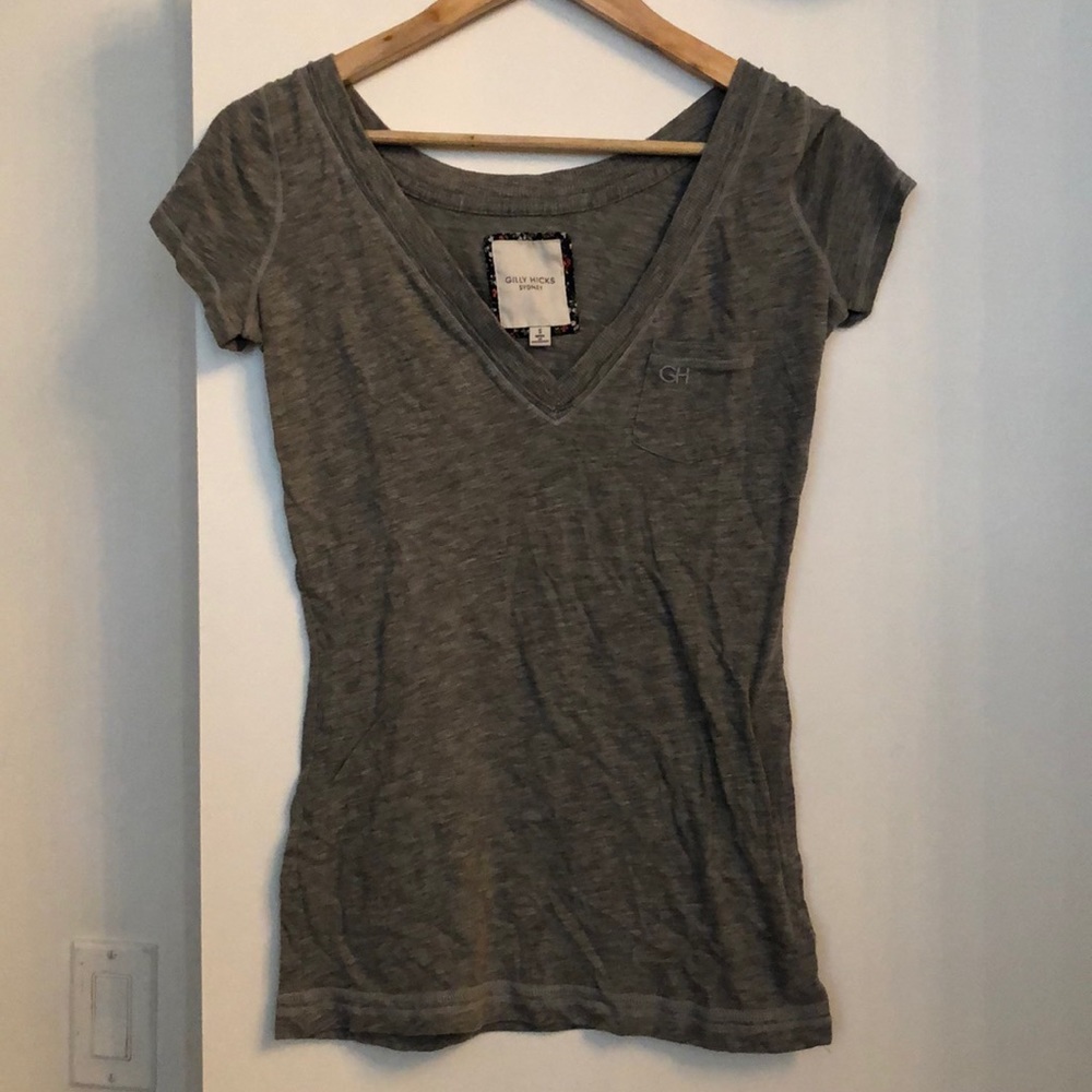 Dark Grey V-Neck